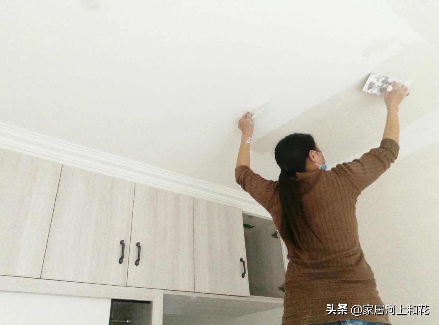 屋顶刮大白手法教程全过程,墙面刮大白教程全过程