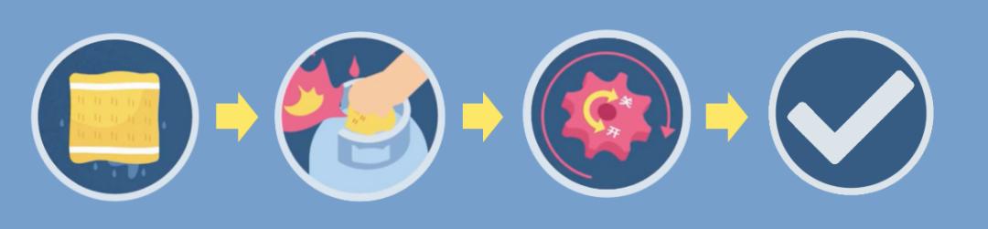 液化气罐着火灭火视频,居民家中液化气罐着火