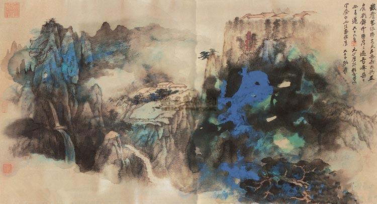 张大千经典十幅,张大千100幅经典作品