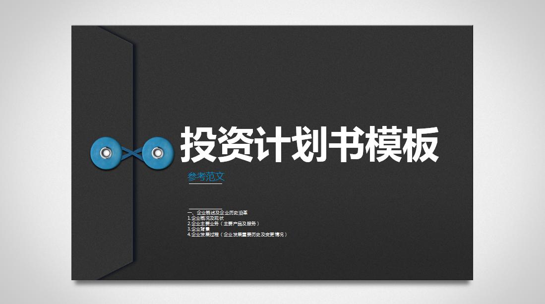 项目投资计划书案例范文,服装厂投资计划书范文