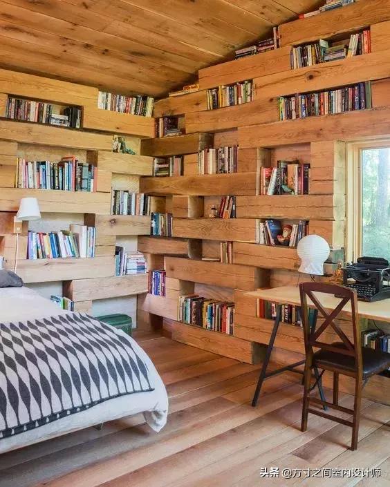 50平米古风大书房设计,100个绝美书房设计