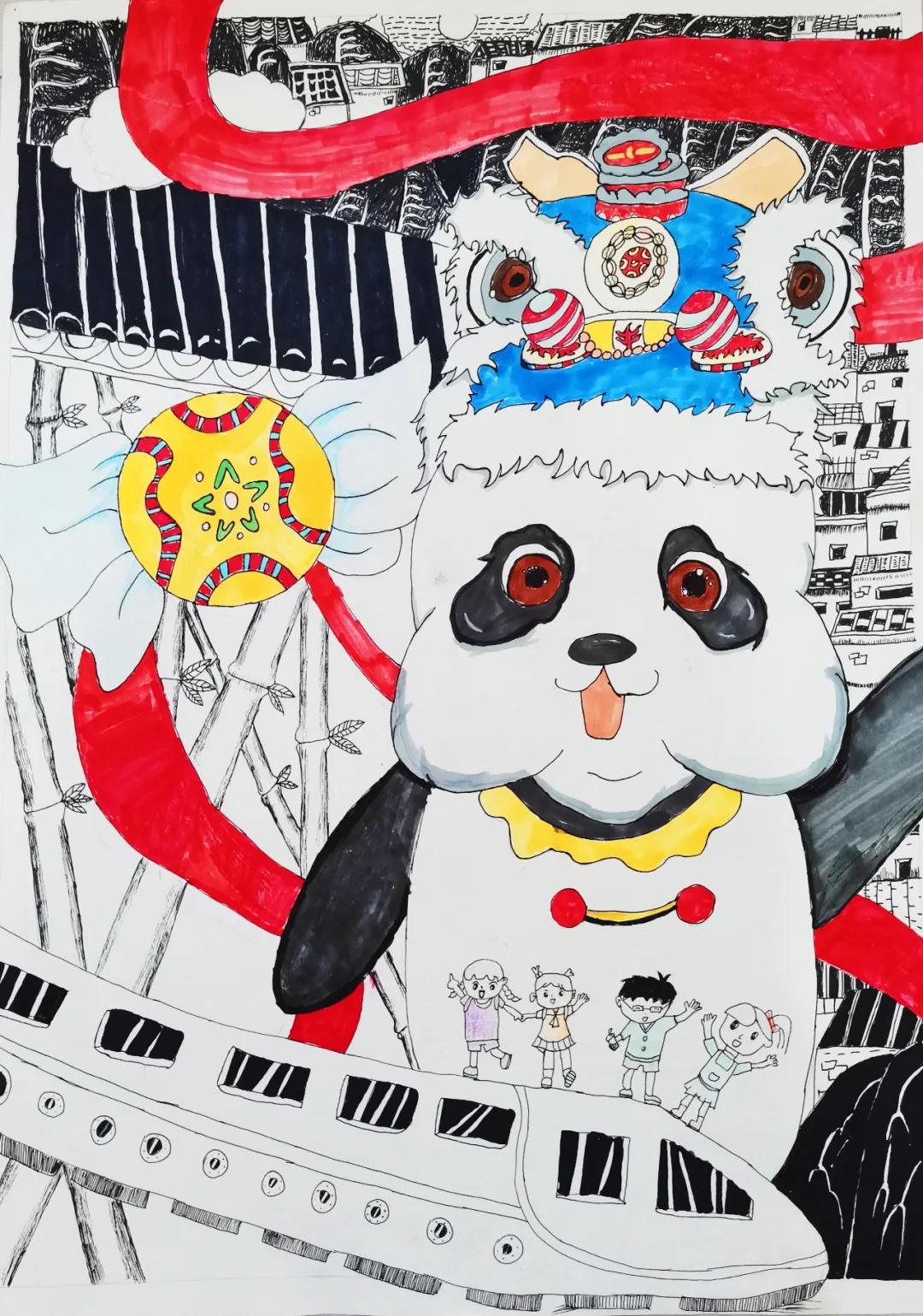 颂党恩赞祖国朗诵,赞党恩颂年华书法绘画作品