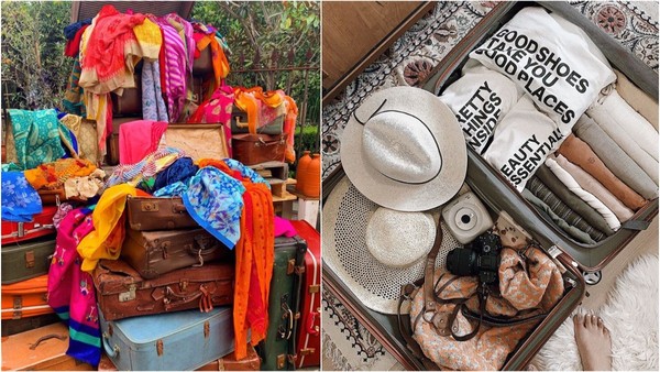 短裤行李箱整理收纳技巧,行李收纳整理技巧厚衣服