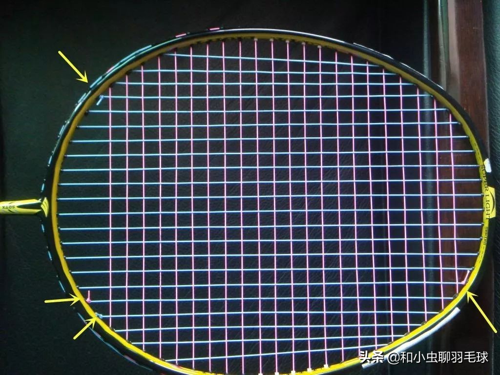 羽毛球拍拉线最均匀的方式,羽毛球拍拉线怎样才能少走线