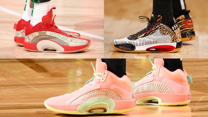 2021年季后赛伦纳德上脚球鞋,伦纳德今日上脚球鞋