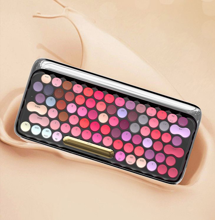 口红色号蓝牙机械键盘，抚慰程序猿的少女心