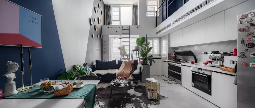 小户型客厅挑高如何利用空间,挑高空间商住两用