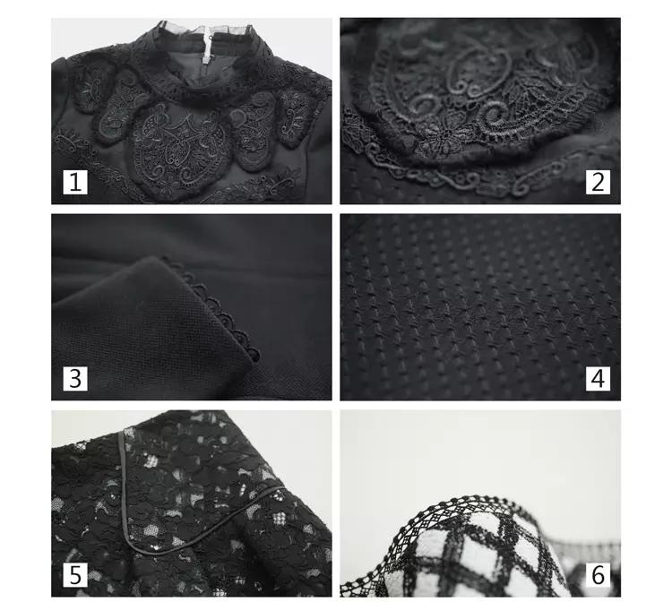 高端冬季蕾丝连衣裙中长款穿搭,适合冬天穿的蕾丝连衣裙