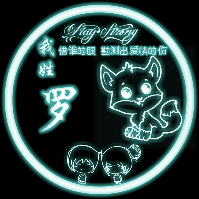 炫彩荧光姓氏头像,荧光姓氏头像图片大全