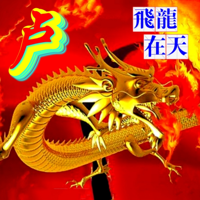 金麟岂是池中物，一遇风云变化龙，飞龙在天姓氏微信头像（一）