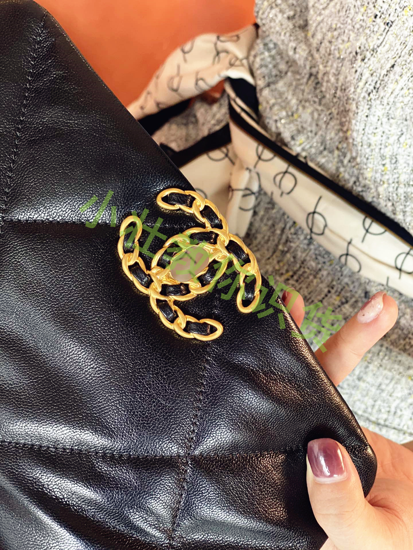 chanel19bag尺寸,chanel19bag蓝外观鉴定