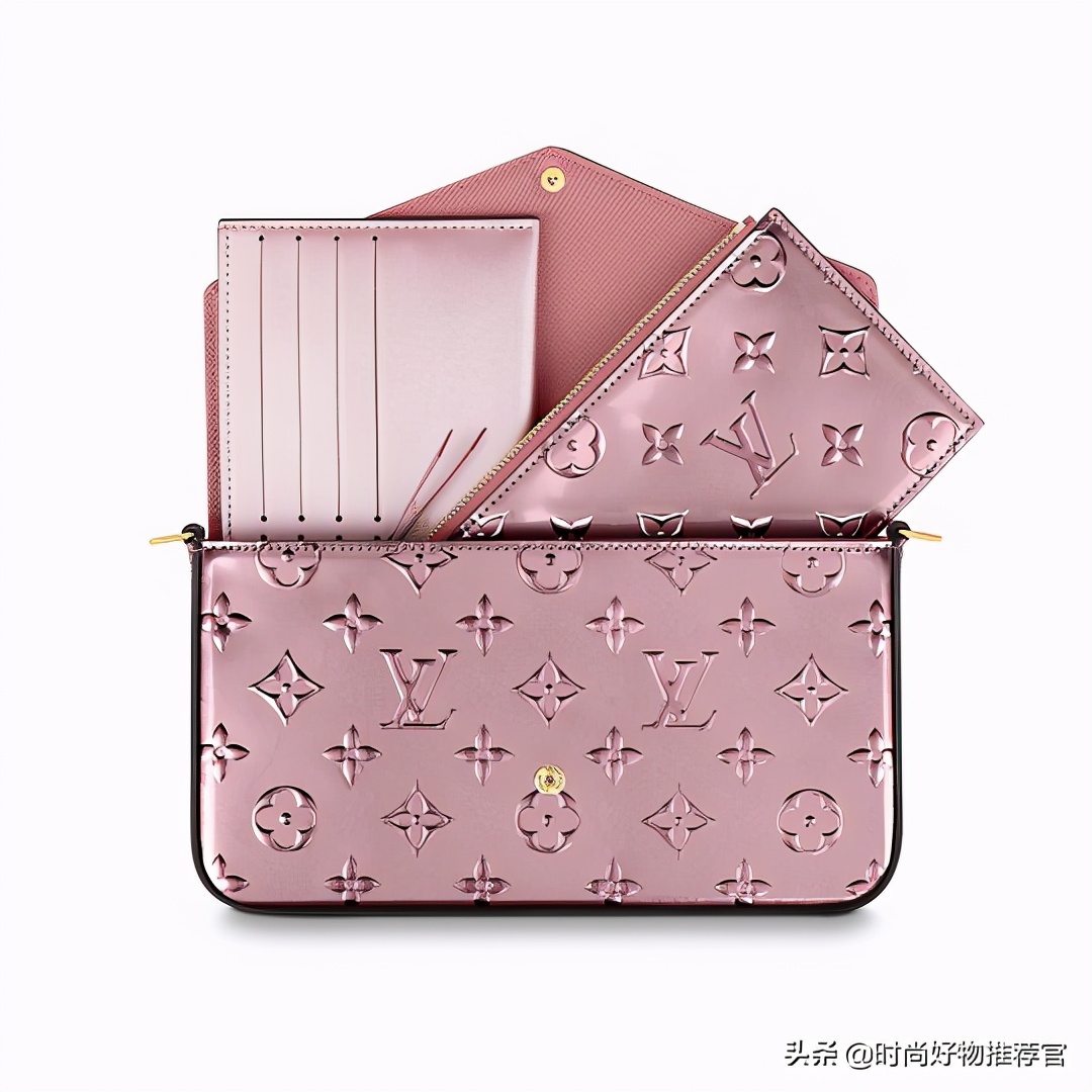 lv黑色牛皮压花邮差包新款有链条,lv新包真皮包