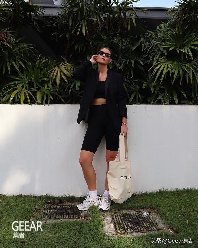 欧美现代短袖黑色短裤,好看又百搭的美式短裤