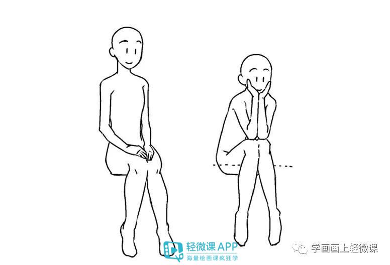 漫画各种姿势画法,漫画人物姿势画法教程