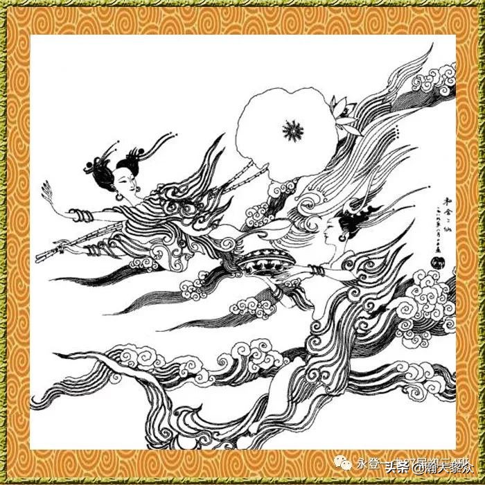 卢延光白描连环画全集,卢延光山水白描精品集