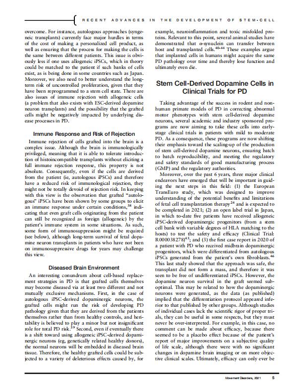 干细胞疗法在帕金森上的应用,干细胞治疗帕金森的最新临床招募