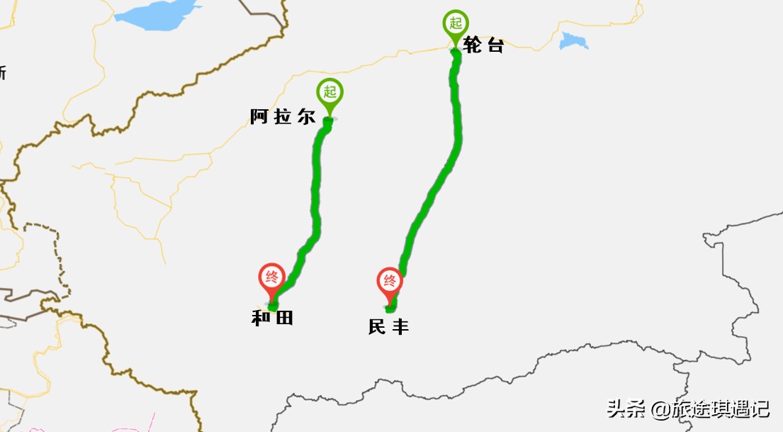 从阿拉尔到塔克拉玛干,从库尔勒去和田的最佳沙漠公路