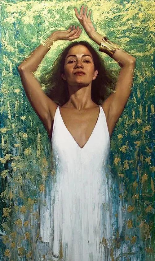 半成品看上去也如此精彩：美国画家路易斯的肖像作品