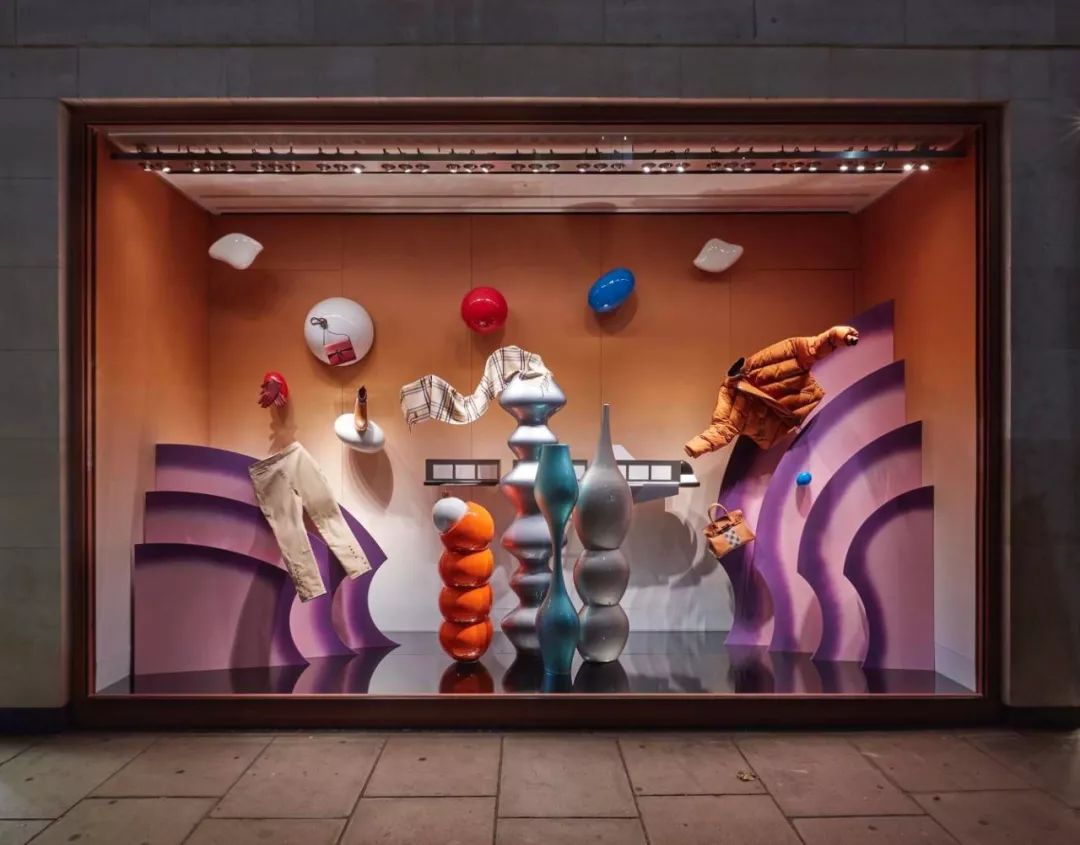 爱马仕橱窗展示设计手绘图,爱马仕2023橱窗设计最新款