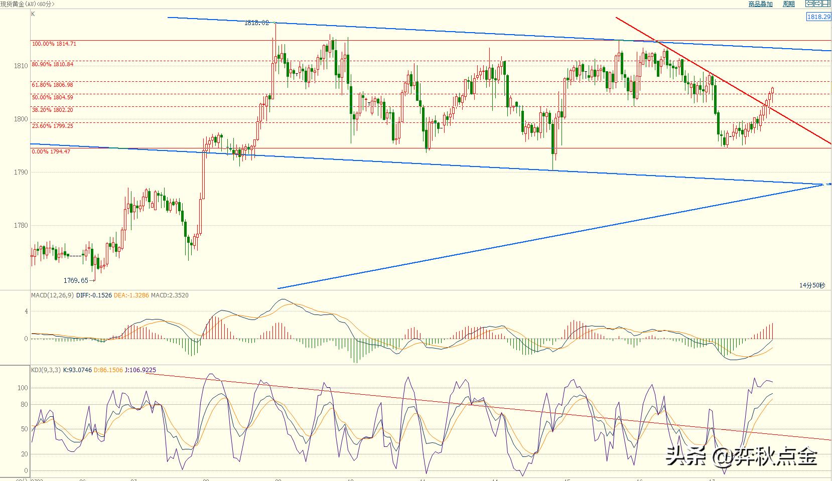 黄金美盘操作建议,弈秋点金最新视频