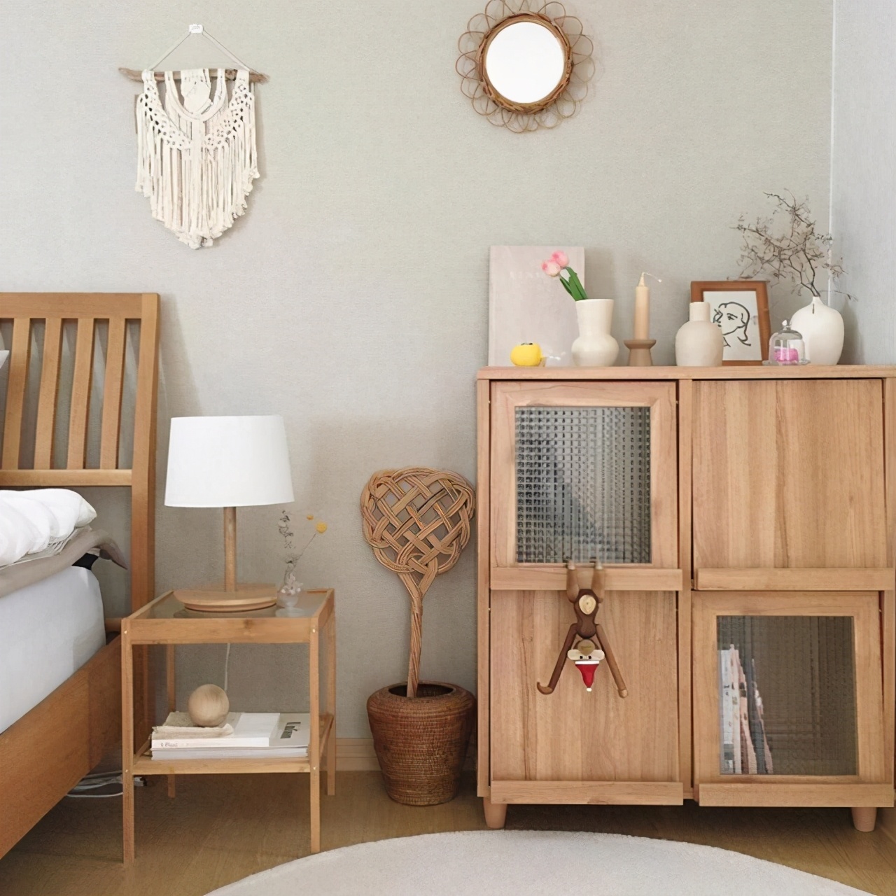 妈妈亲自布置可爱女生小屋,韩系温馨房间布置