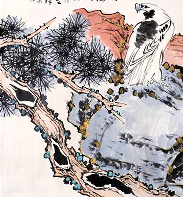 李苦禅的鹰以什么样的笔墨入画,李苦禅的鹰为什么好看