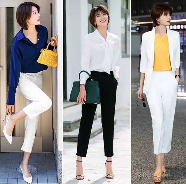 个子高如何穿西装女生好看,小个子女生春天黑色西装怎么搭配