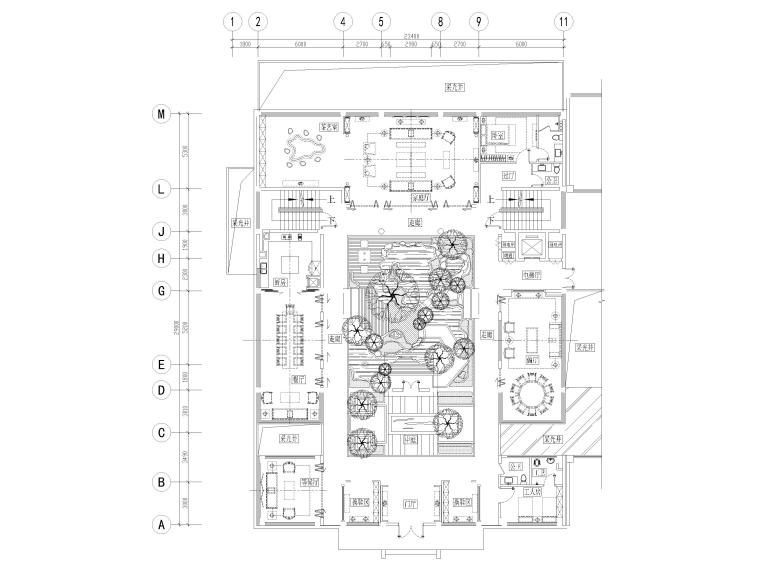 成都天府新区中式合院带装修,中德麓府四合院设计施工图