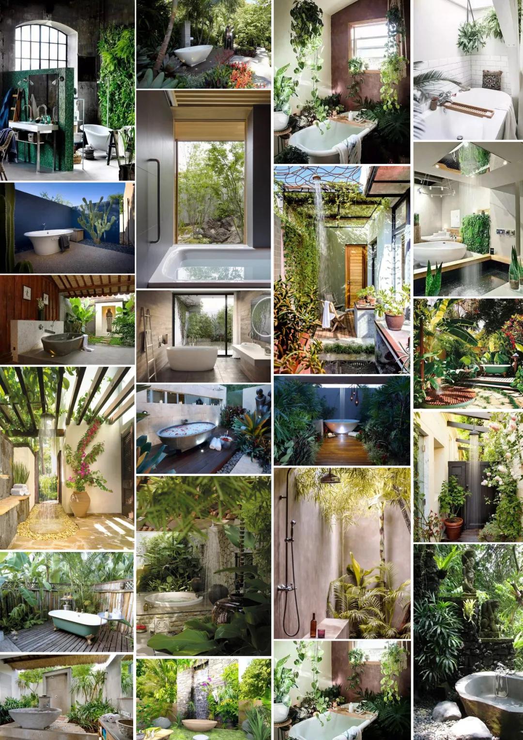 私家花园景观含鱼池设计,浴室设计放衣服