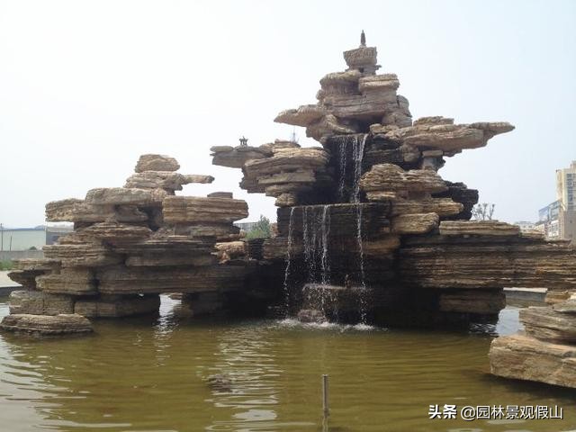 庭院假山瀑布造景,庭院假山瀑布的制作方法