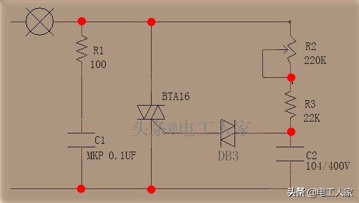 可控硅调光电源电路详图,可控硅调光器电路图