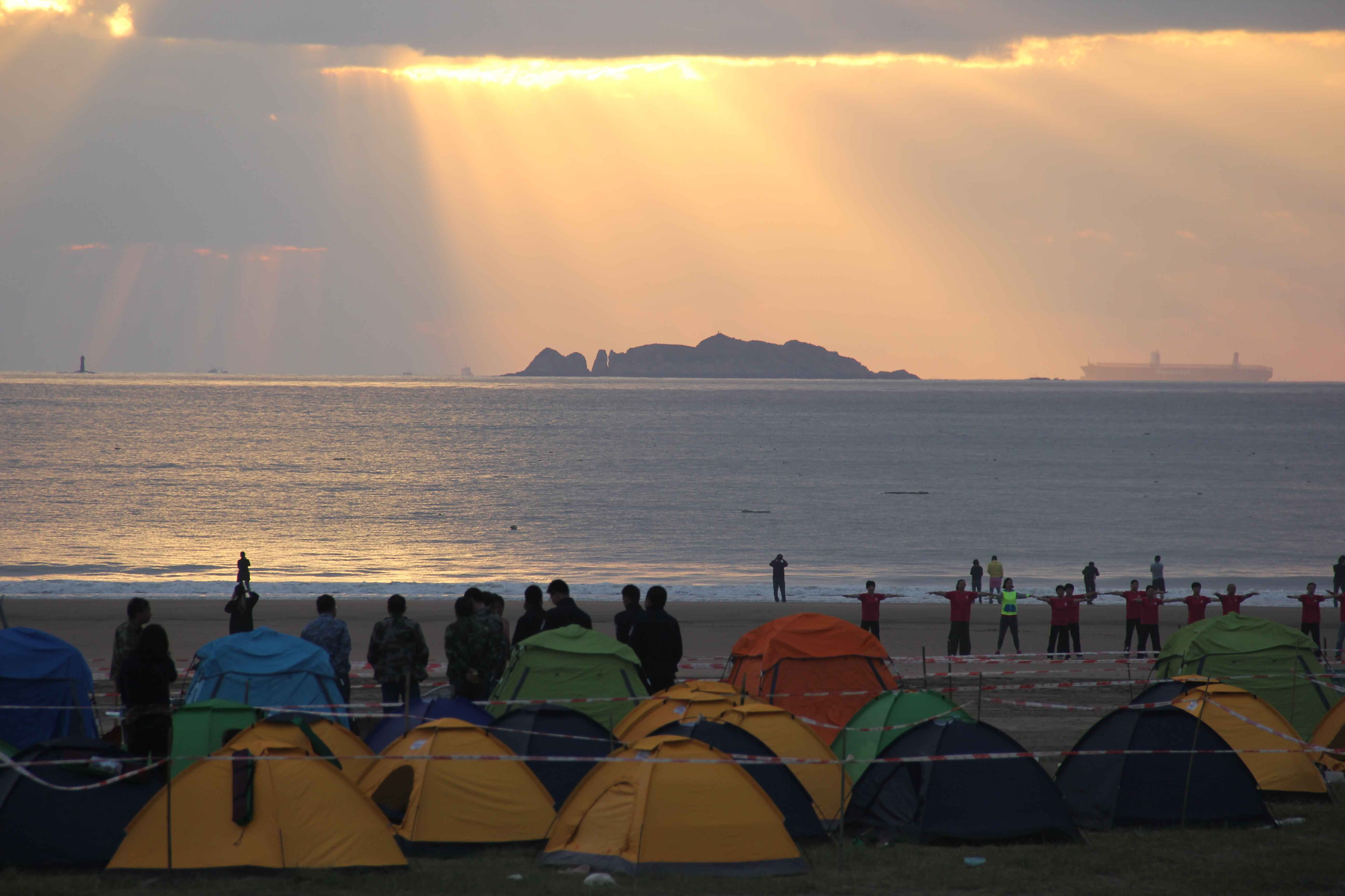 舟山普陀山南海观音桃花岛,舟山碧海金沙