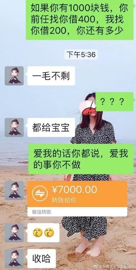 男朋友借钱给前任该咋办,如果前任找你聊天你会怎么回答