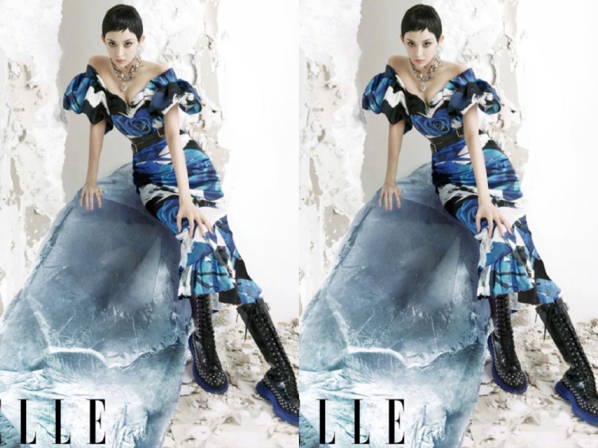 娜扎复古短发,娜扎各款短发