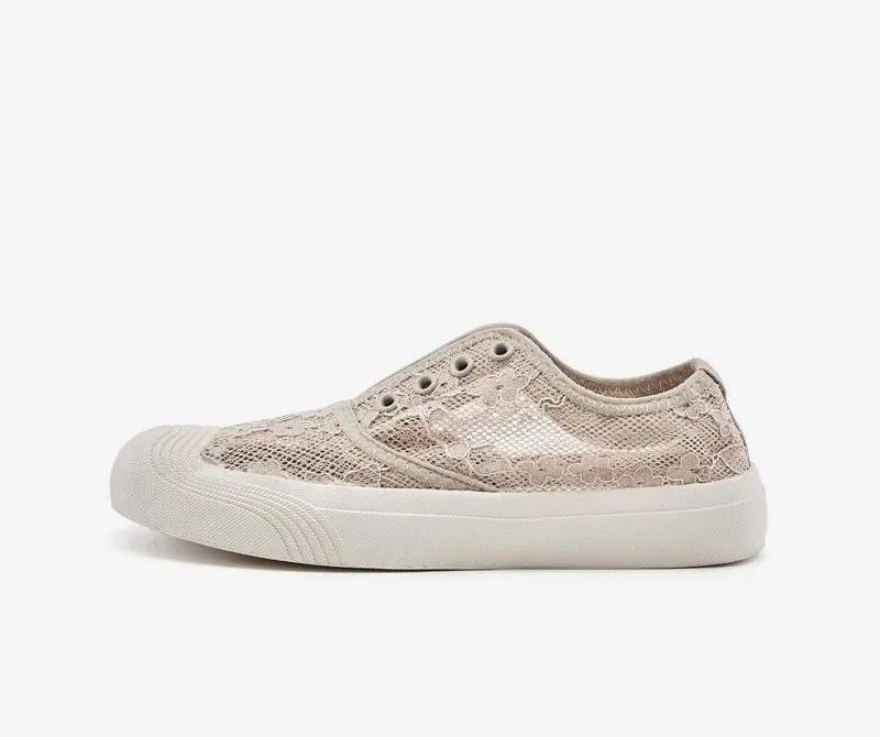 春款透气蕾丝懒人鞋,蕾丝亚麻懒人鞋