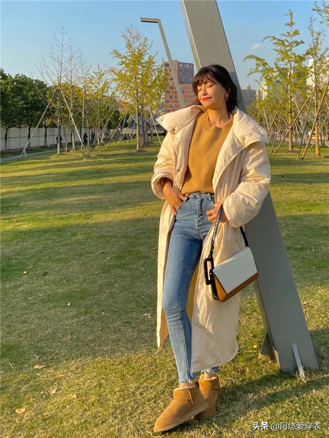 冬季羽绒服怎么穿不显臃肿,冬天穿羽绒服怎么搭配时髦又显瘦