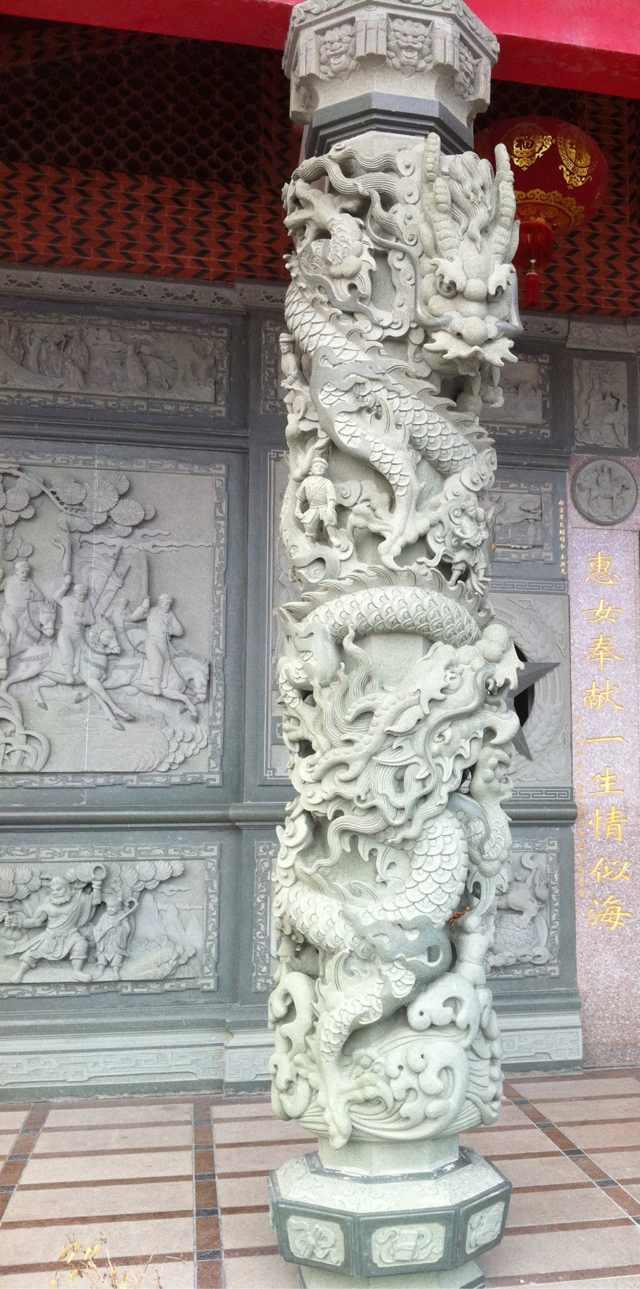 石雕龙柱有什么意思,龙柱石雕的寓意