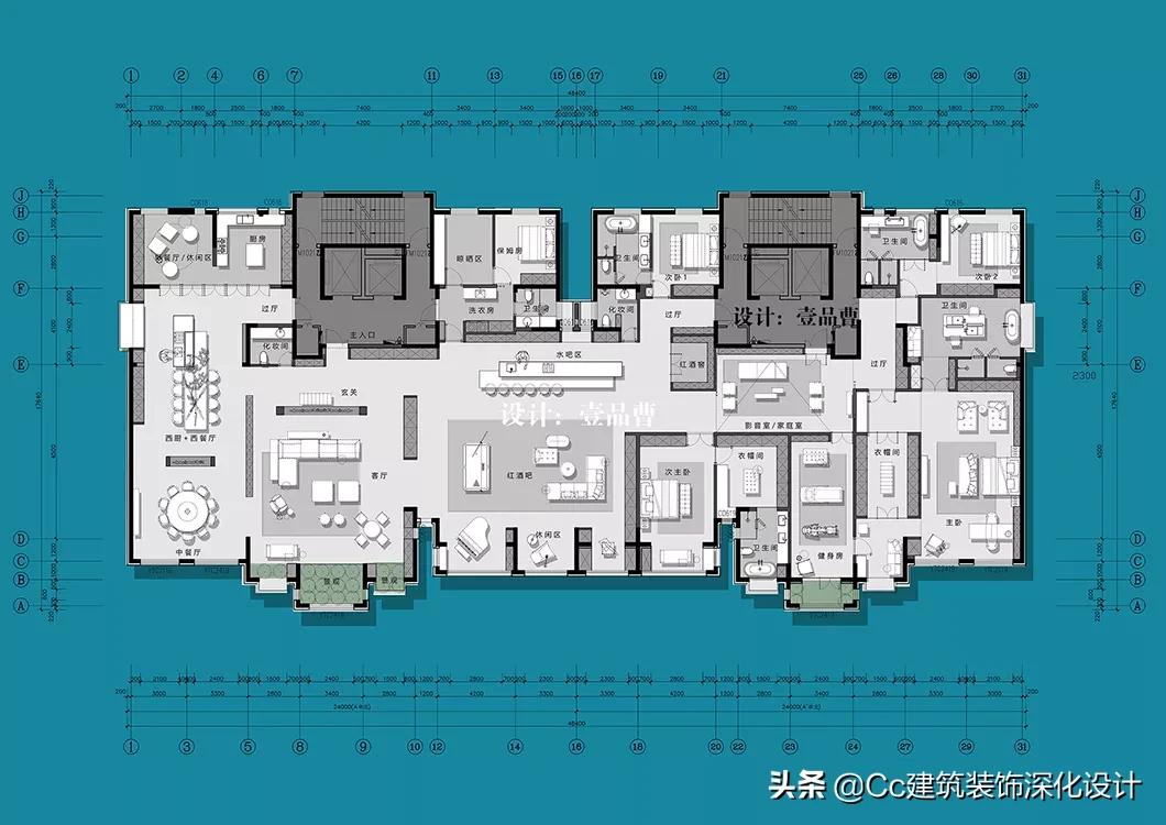 家装室内设计平面方案优化,140平大h户型平面优化
