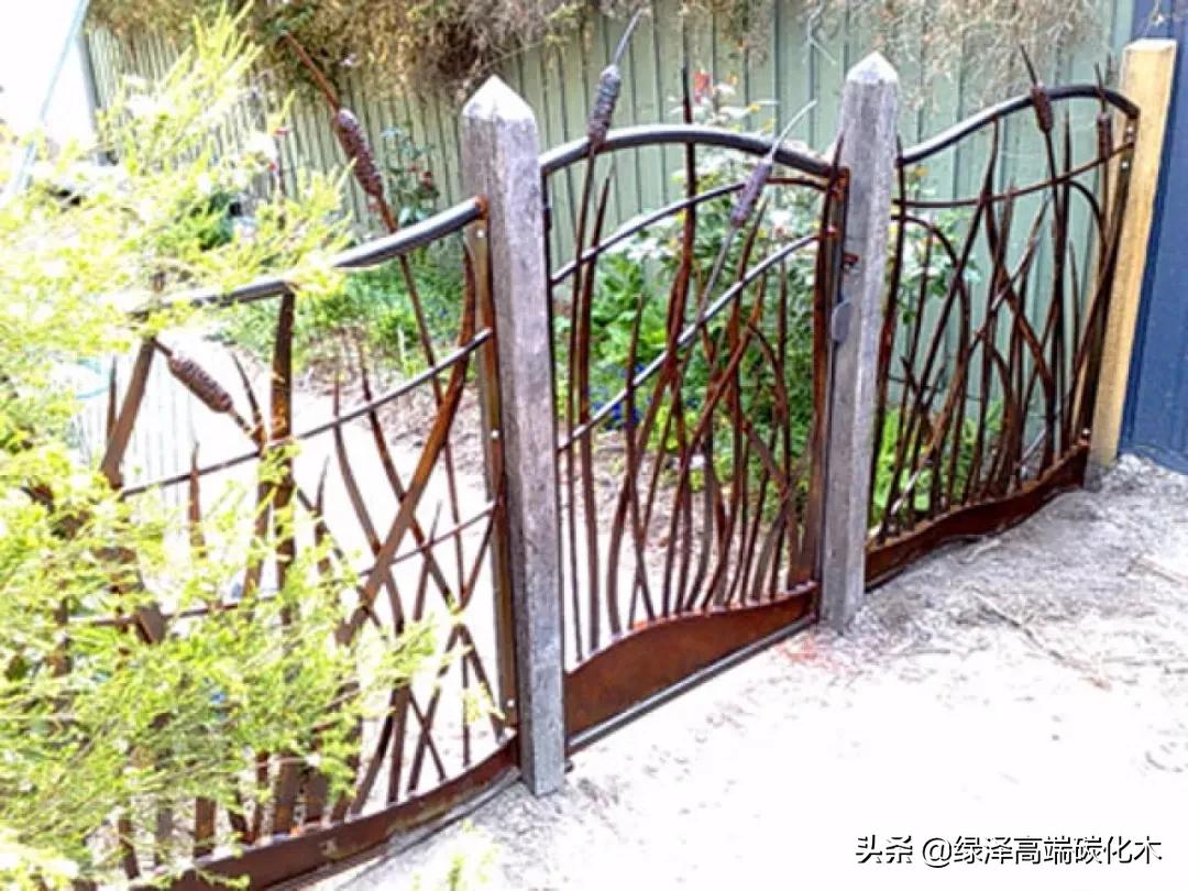 庭院栅栏门制作,庭院围墙护栏栅栏门