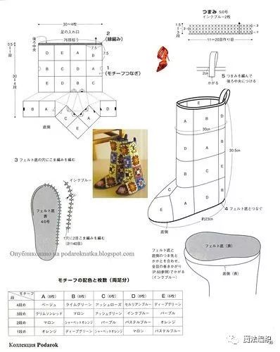 钩针人字拖鞋大全图解,钩针钩拖鞋全部教程