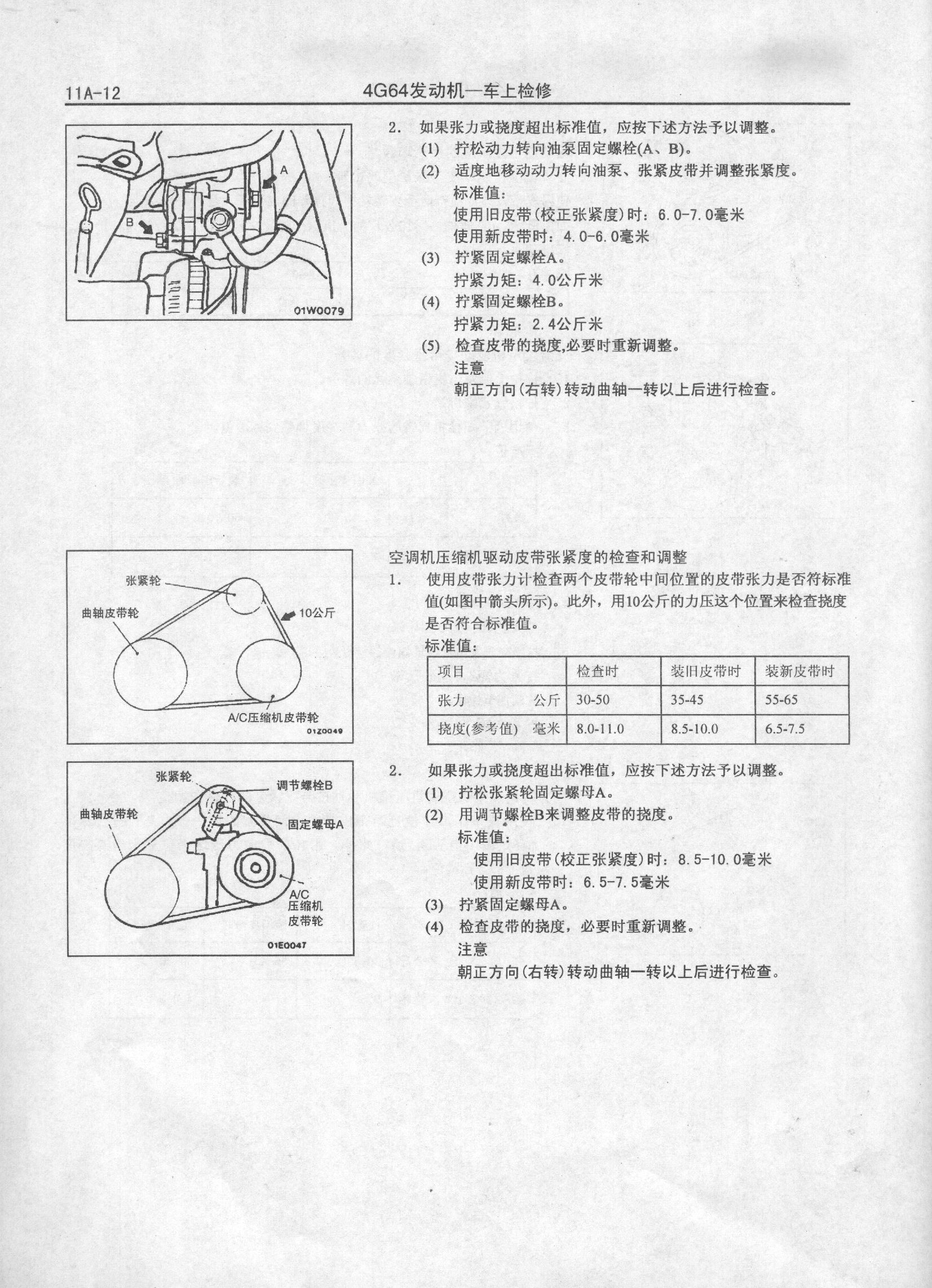 4G64发动机简单介绍以及详细技术数据