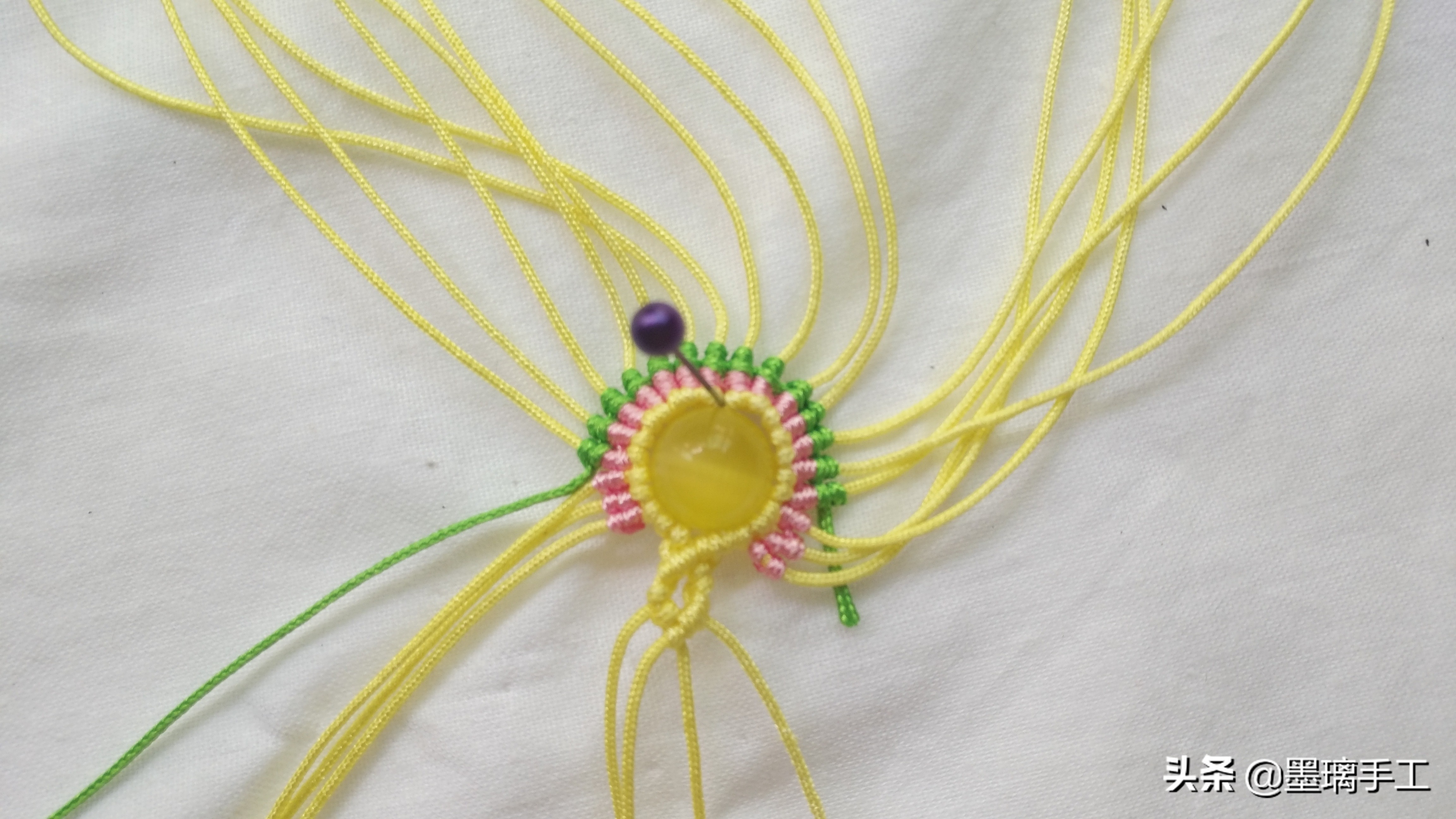 复古耳环编绳教程,简单北欧风手工编绳