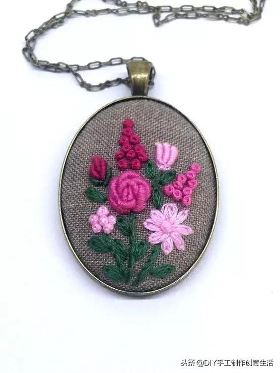如何绣项链,手工项链绣法