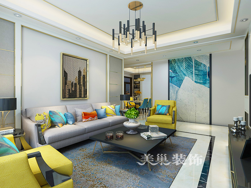 美巢欧式装修效果图大全,美巢装饰简约装修案例