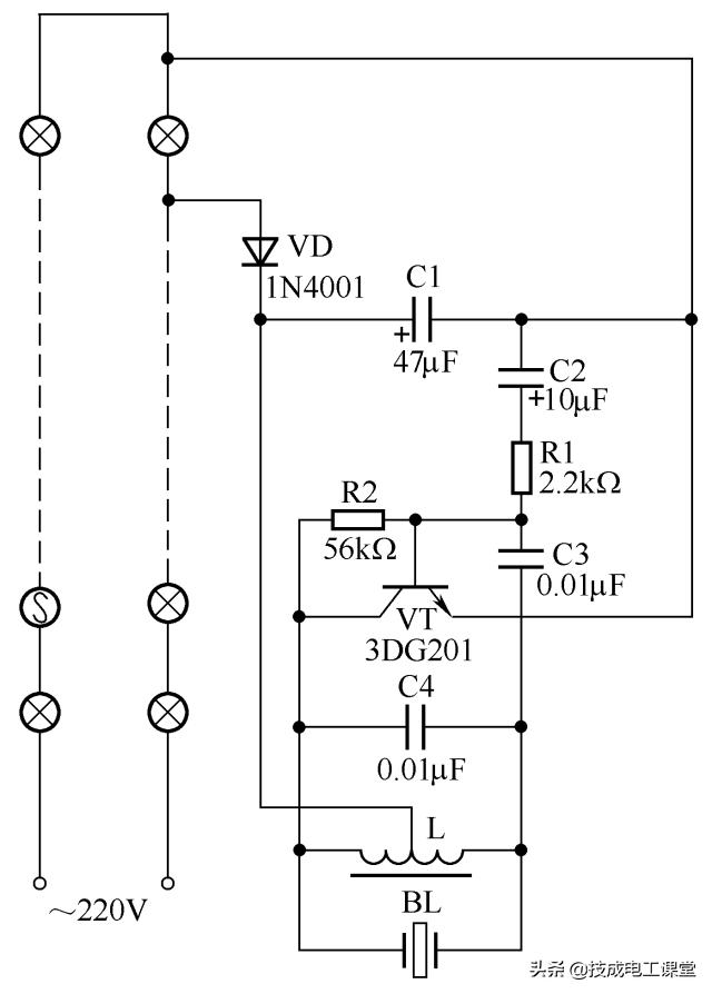 如何用三个开关控制灯的电路图,3个开关控制一盏灯接线方法