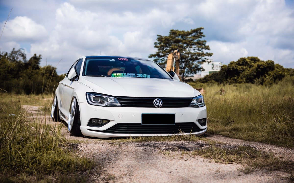 大众凌渡不仅可以很辣,改装后还可以变得又白又胖