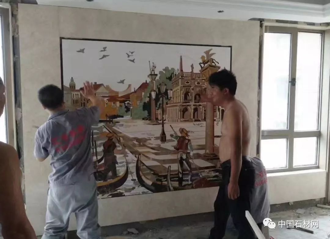 石材水刀加工方法,地面玄关石材水刀拼花效果图