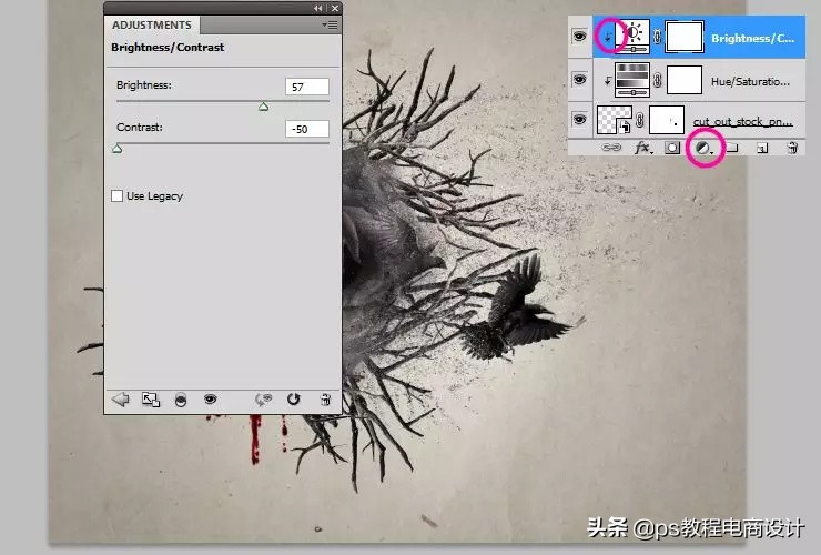 ps怎么把玫瑰变成金黄色,ps蝴蝶和鲜花合成