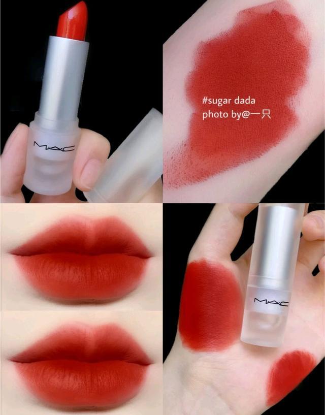 mac口红显少女气质,mac新款磨砂透明壳口红试色