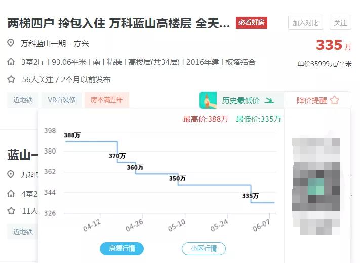 滨湖万科蓝山二手房带院子露台,合肥滨湖万科蓝山二手房价格